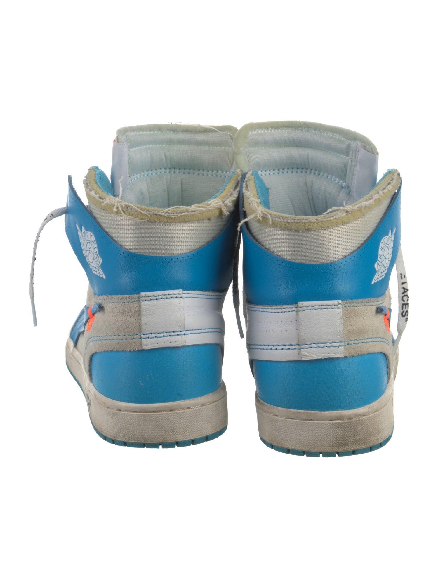 Off-White x Jordan 1 Retro High 'University Blue' Sneakers